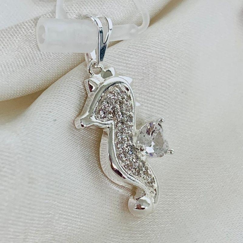 COLAR CAVALO MARINHO CRAVEJADO