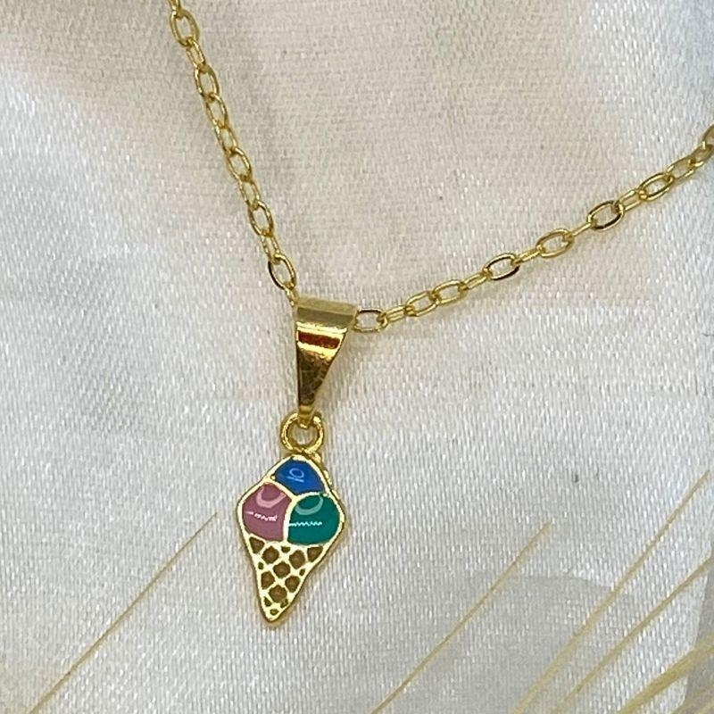 COLAR INFANTIL SORVETE RESINA