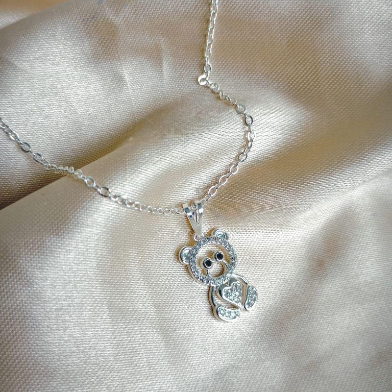 COLAR URSINHO CORAÇAO CRAVEJADO