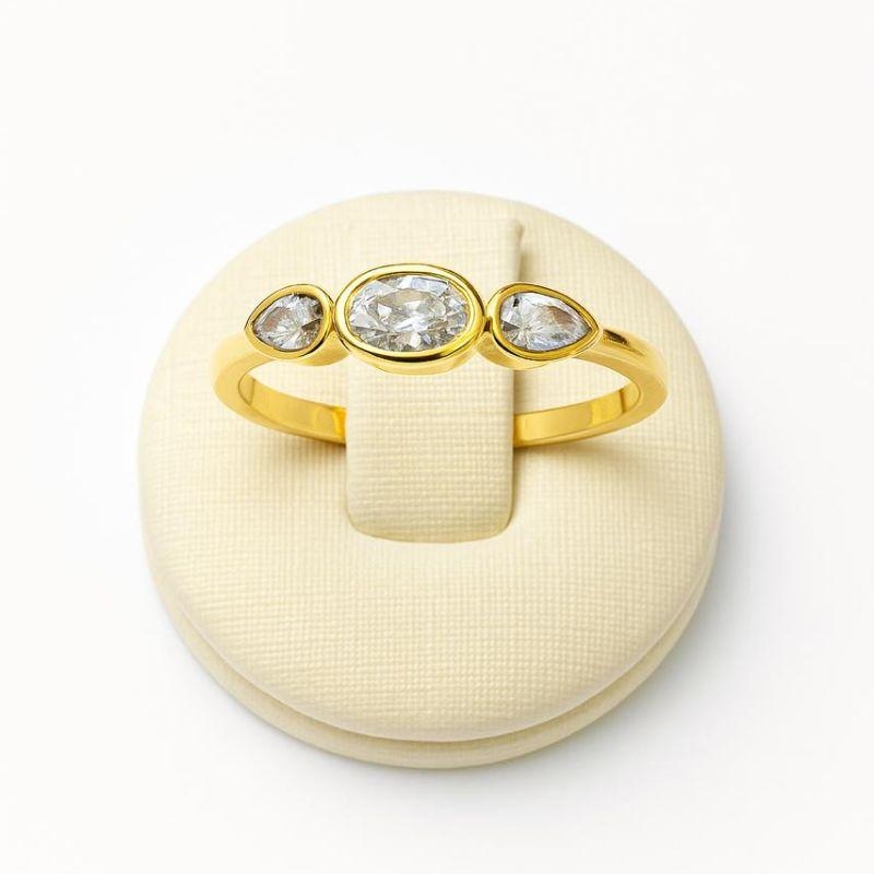 ANEL 3 PREDRA CRISTAL