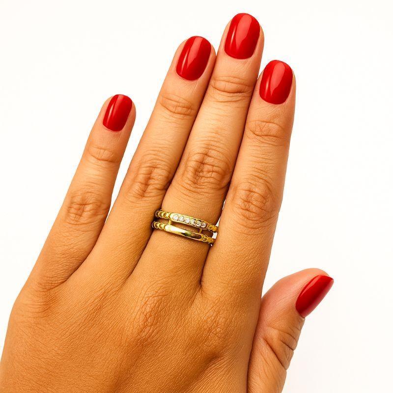 ANEL CORRENTE C/ ZIRCONIA