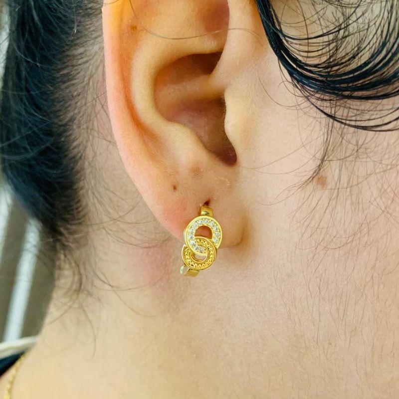 BRINCO ARGOLA ENTRELAÇADA