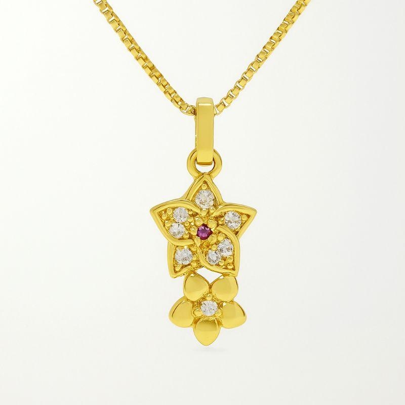 COLAR 2 FLOR CRAVEJADA LISA