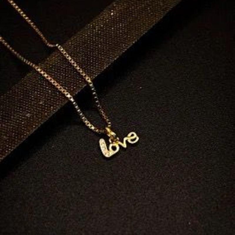 COLAR LOVE COM ZIRCONIA