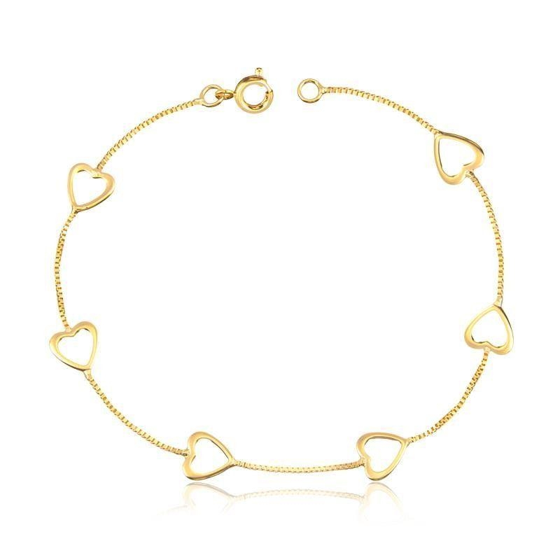 PULSEIRA CORAÇAO VAZADO CORRENTE VENEZIANA