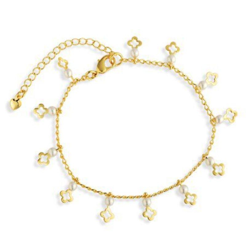 PULSEIRA TREVOCIRCULO VAZADO PEROLA PP