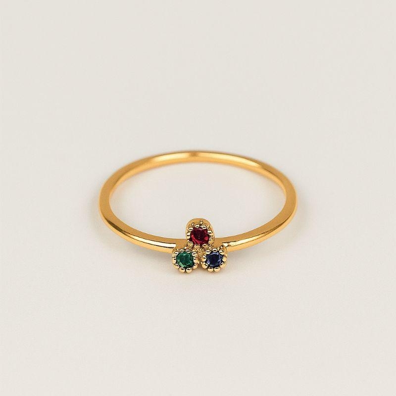 ANEL TREVO 3 ZIRCONIA COLORIDA