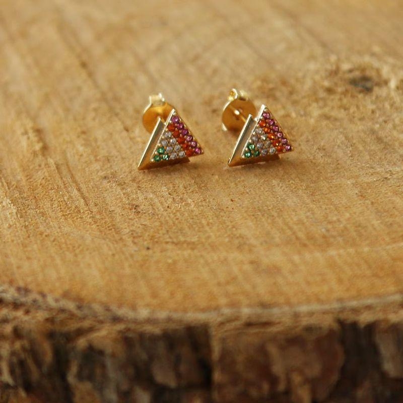 BRINCO TRIANGULO COLORIDO