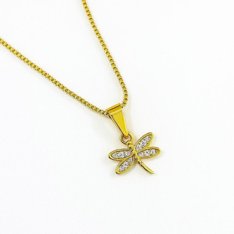 COLAR LIBELULA CRAVEJADA