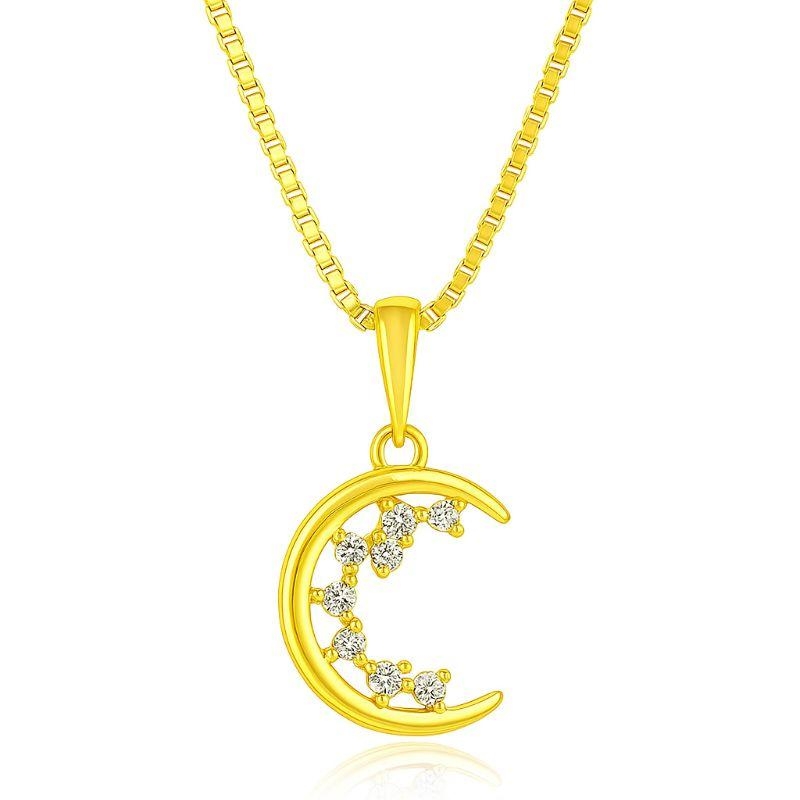 COLAR LUA C/ ZIRCONIA