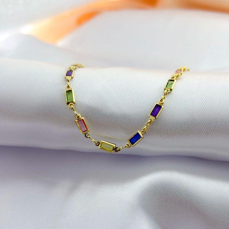 PULSEIRA PEDRAS COLORIDA