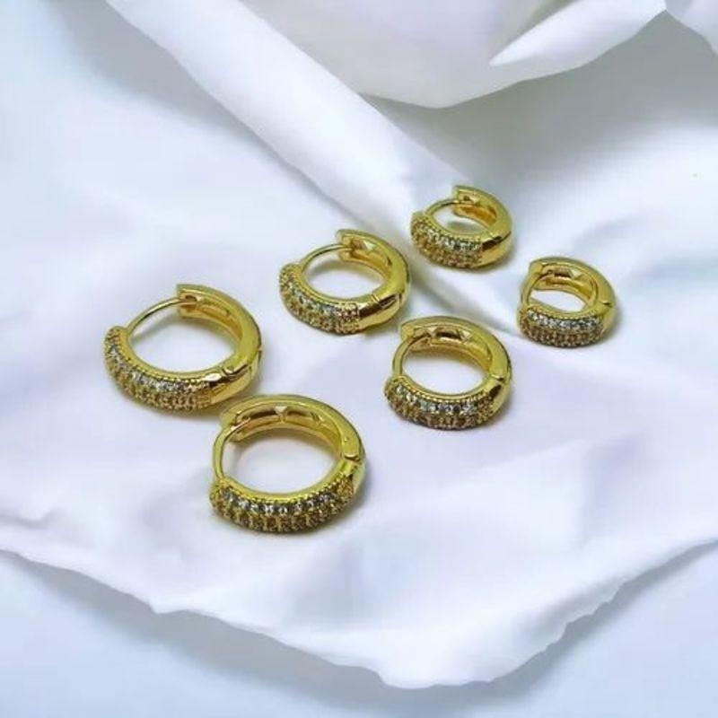 TRIO ARGOLA 2 FILA CRAVEJADA