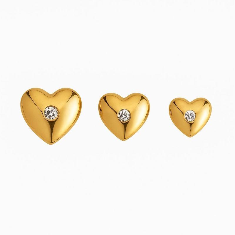 TRIO CORAÇAO C/ ZIRCONIA