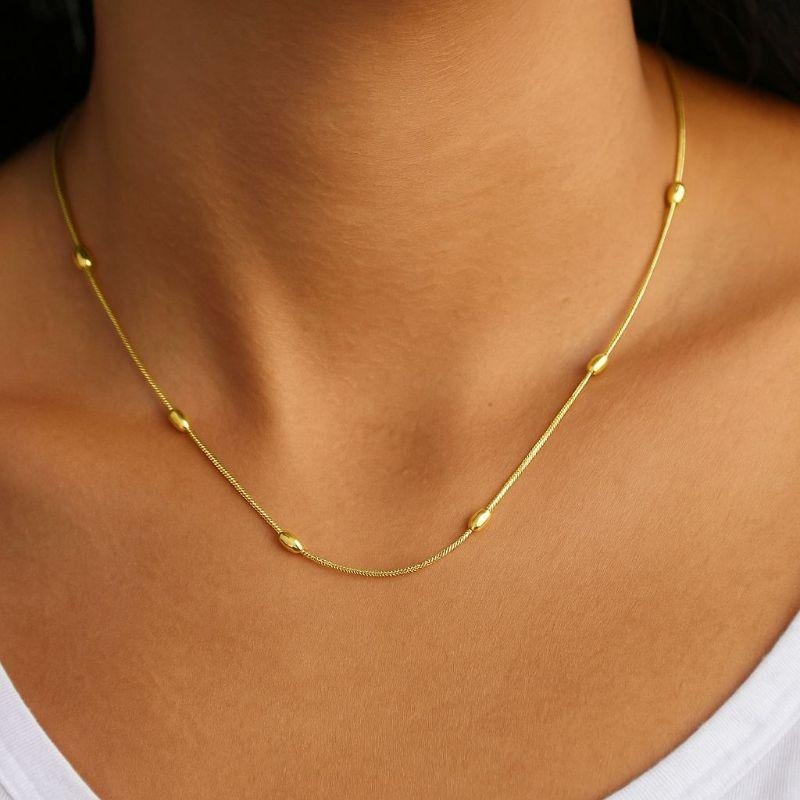 COLAR RABO DE RATO FINO OVAL