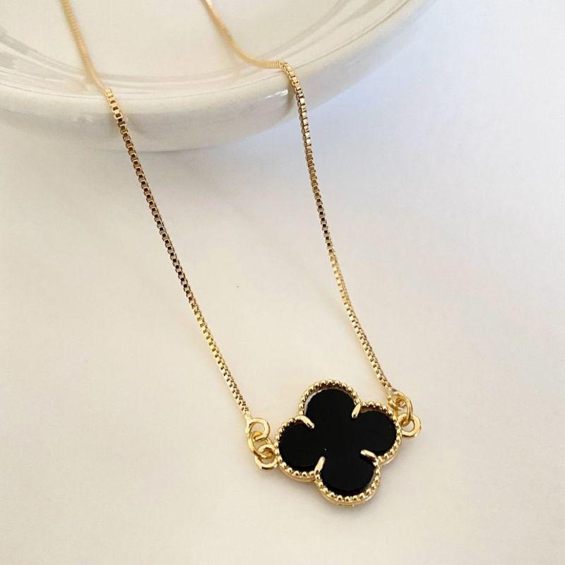 COLAR TREVO TREVO BLACK G