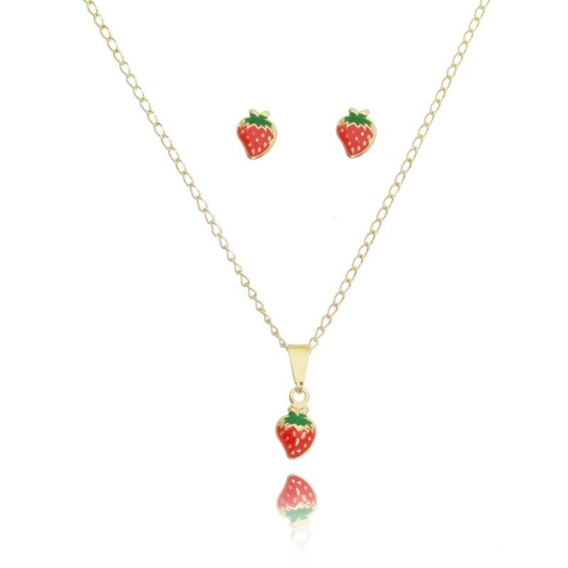 CONJUNTO MORANGO INFANTIL