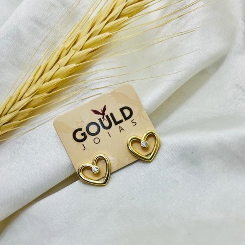 BRINCO CORAÇÃO PEDRINHA