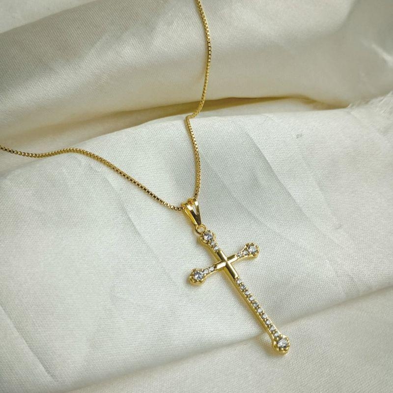 COLAR CRUZ 4 PONTOS LUZ C/CORRENTE