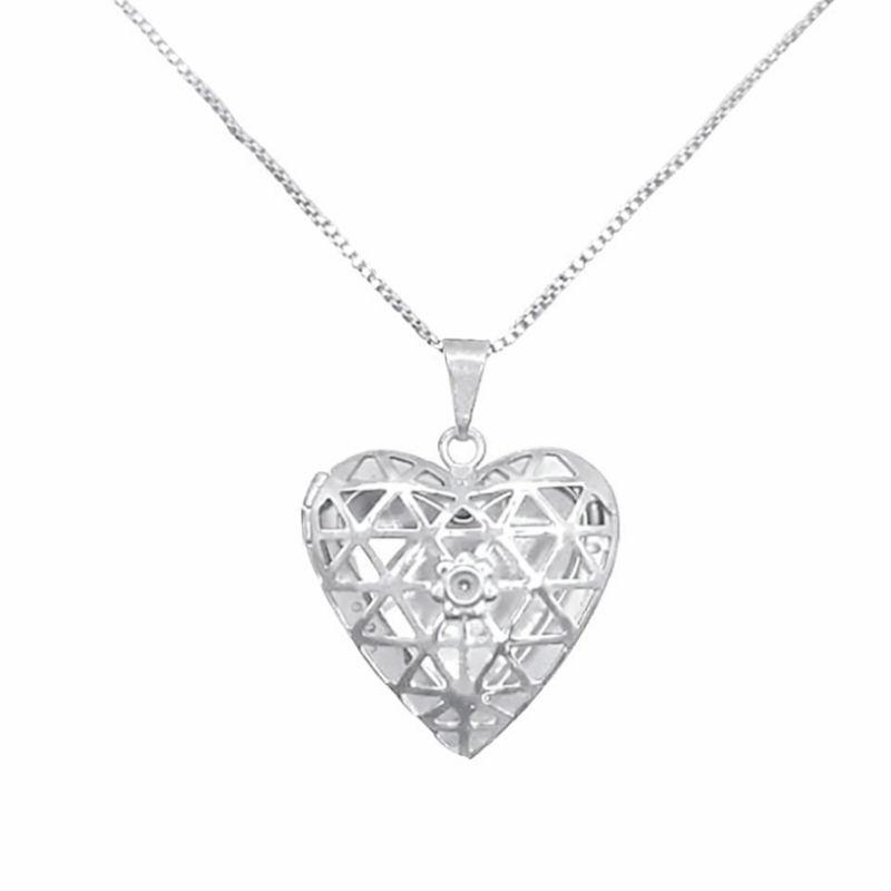 RELICARIO CORAÇAO VAZADO G