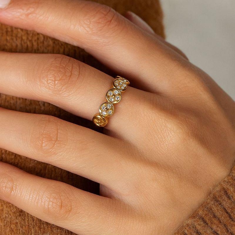 ANEL FLOR CRAVEJADO/VAZADO