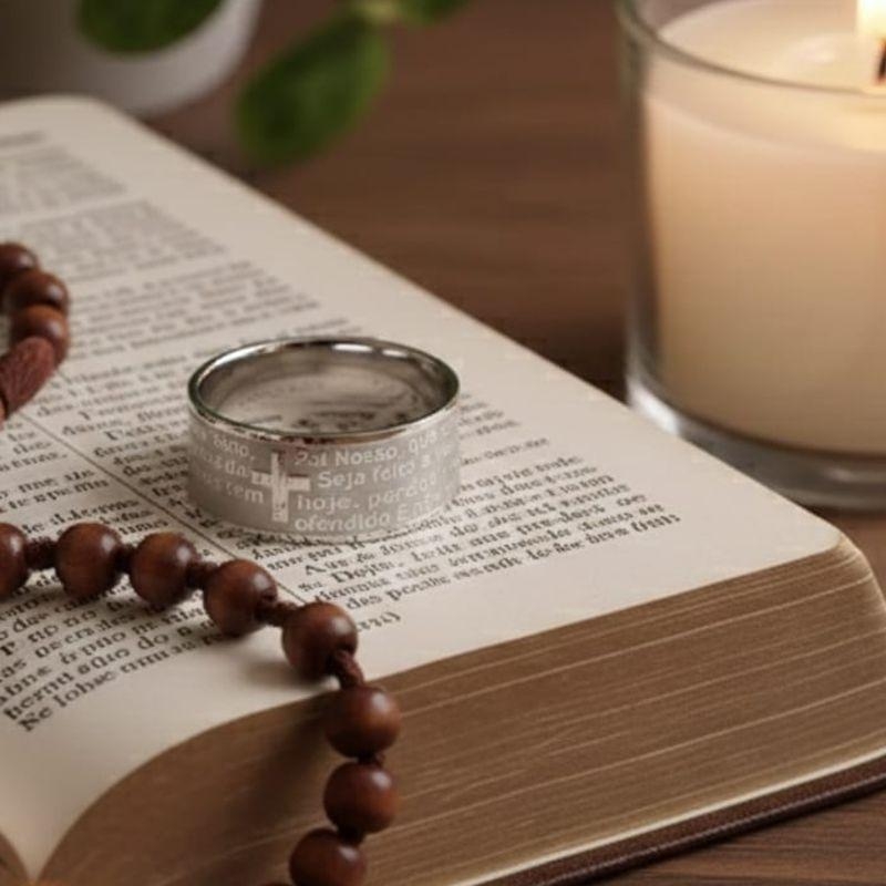 ALIANÇA ORAÇAO DETALHE AÇO