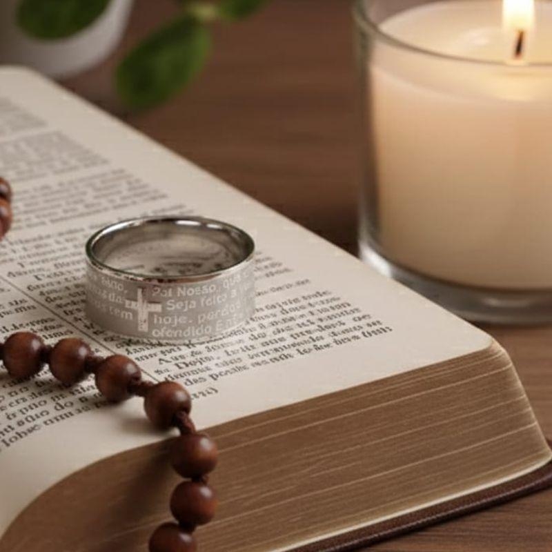 ALIANÇA ORAÇAO DETALHE AÇO