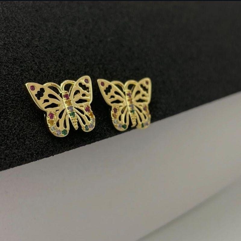 BRINCO BORBOLETA COLORIDA