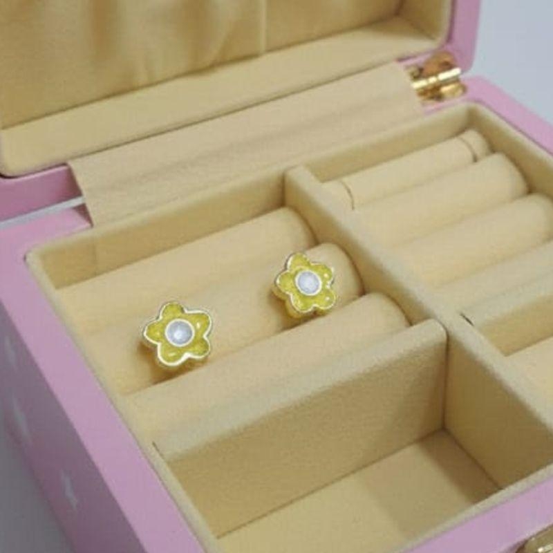 BRINCO FLOR AMARELA INFANTIL