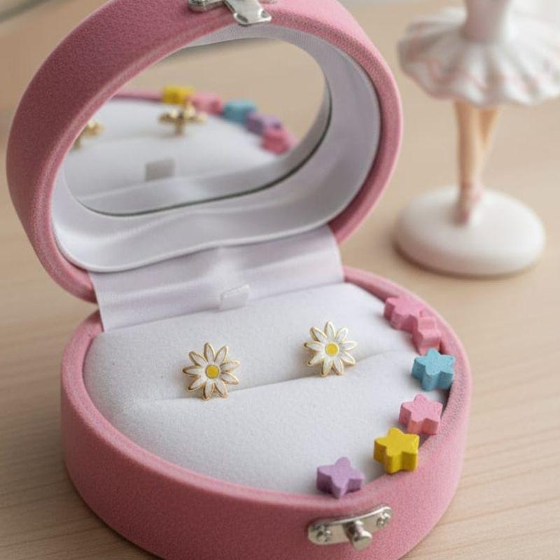 BRINCO MARGARIDA BRANCA PONTUDINHA INFANTIL