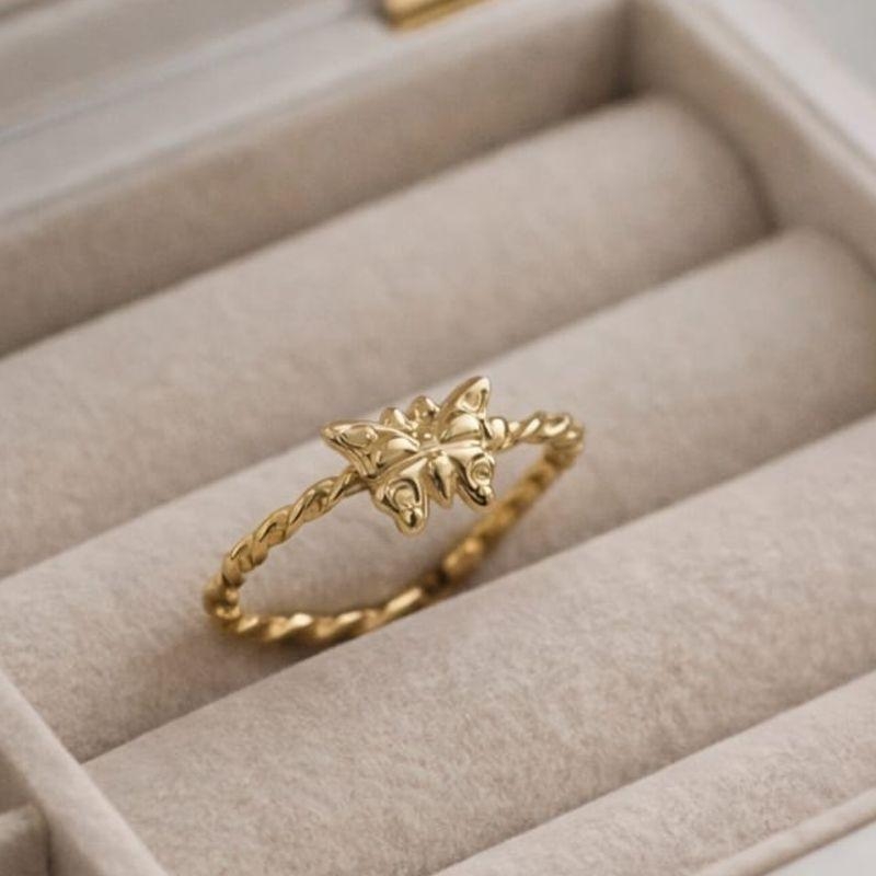 ANEL BORBOLETA  TRANÇADO