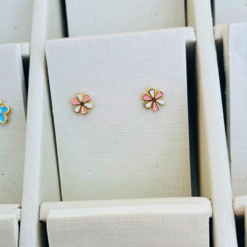 BRINCO FLOR GIRASSOL ROSA INFANTIL