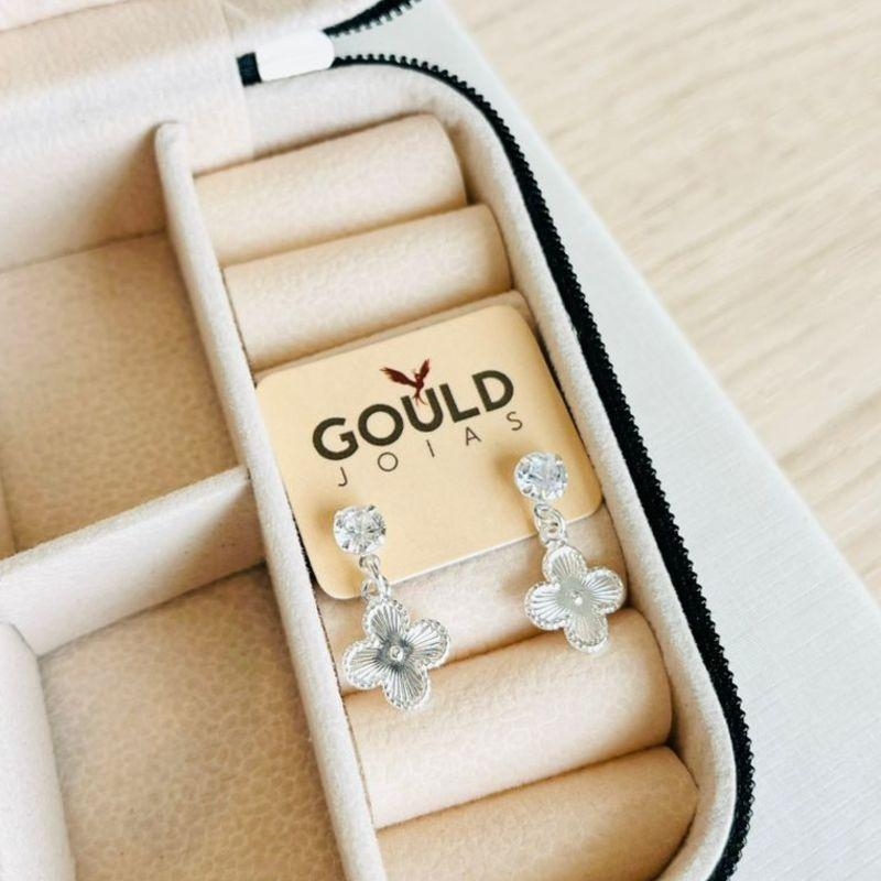 BRINCO PONTO DE LUZ TREVO PRATA