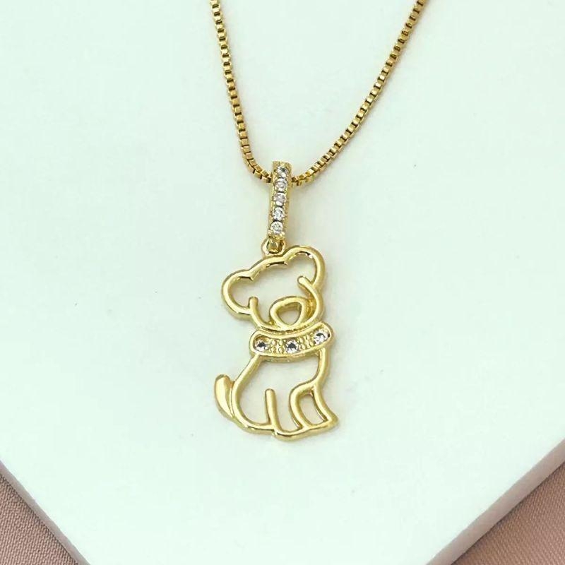 COLAR CACHORRINHO C/ ZIRCONIA