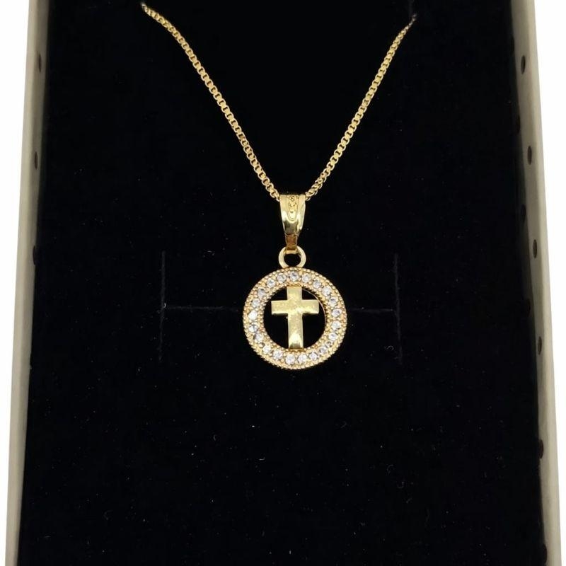 COLAR CRUZ ARO CRAVEJADO