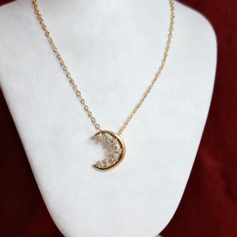 COLAR LUA C/ ZIRCONIA