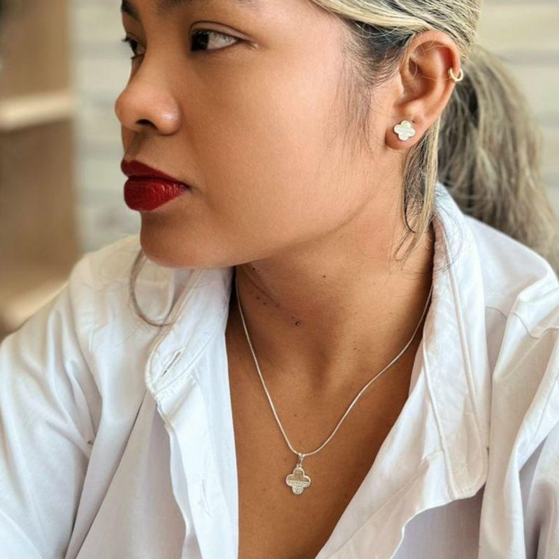 CONJUNTO TREVO C ZIRCONIAS