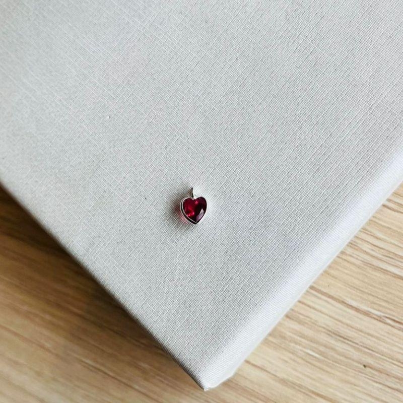 PINGENTE CORAÇAO ROSA