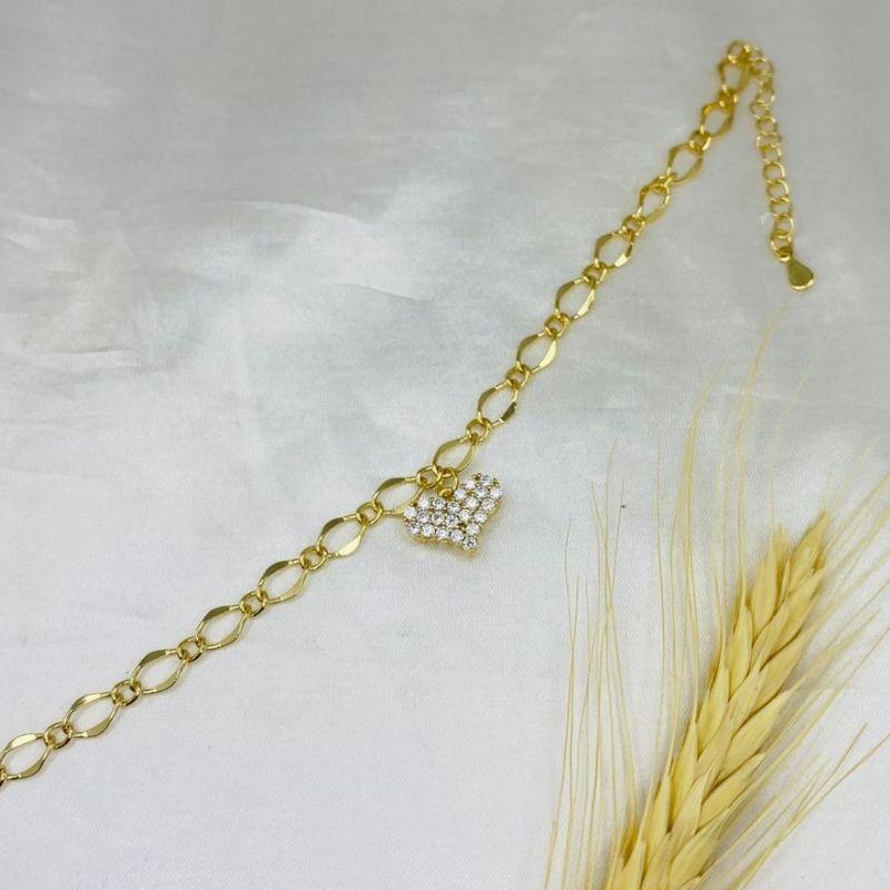 PULSEIRA CORAÇÃO CRAVEJADO