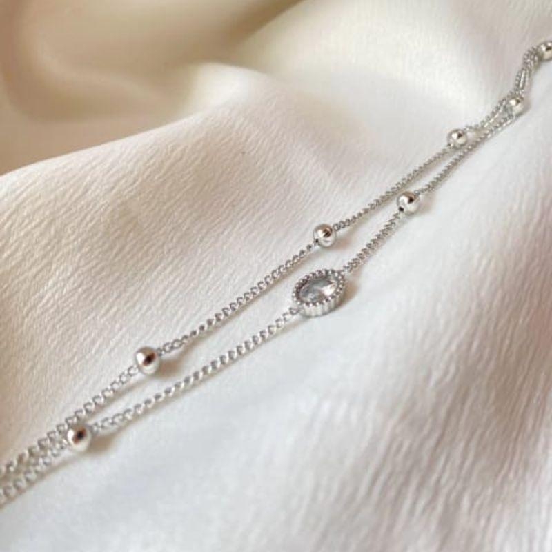 PULSEIRA DUPLA BOLA C/ PONTO DE LUZ