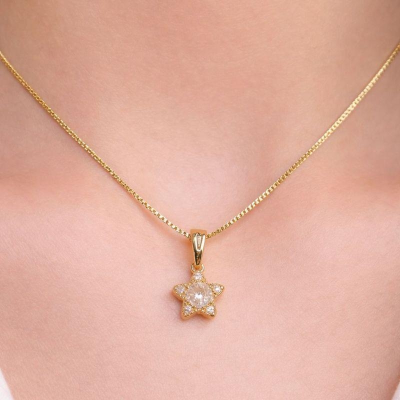 COLAR ESTRELA C/ ZIRCONIA