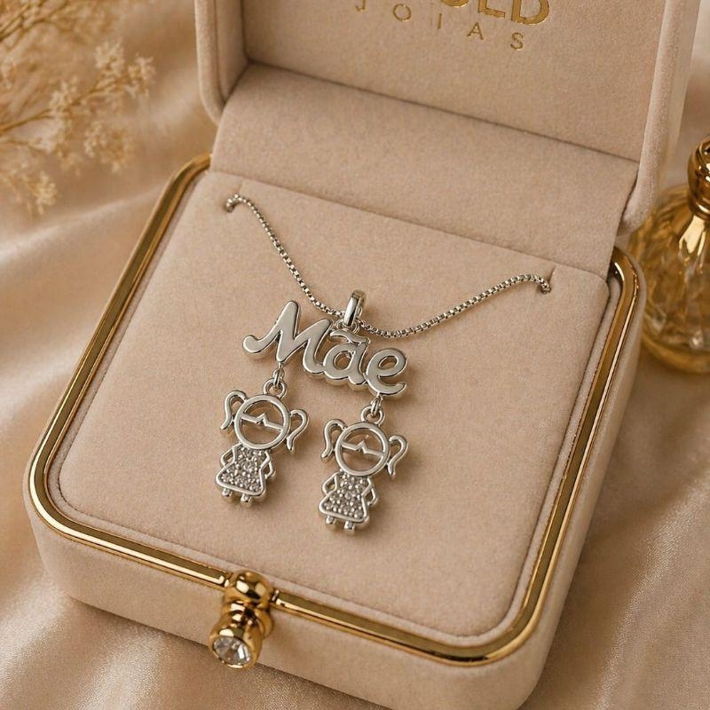 COLAR MAE 2 MENINAS