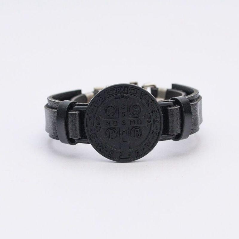PULSEIRA CHAPA SAO BENTO G BLACK ALÇA DE COURO
