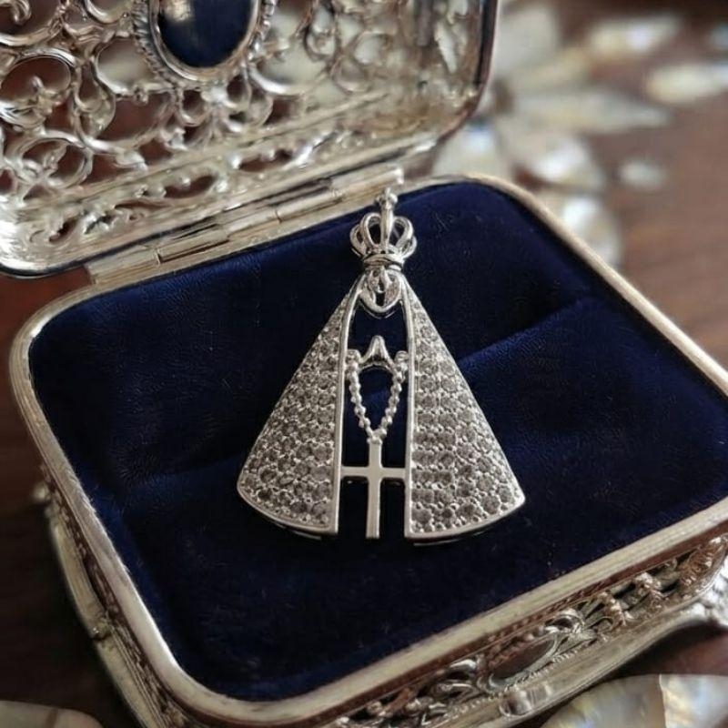 PINGENTE NOSSA SENHORA C ZIRCONIA