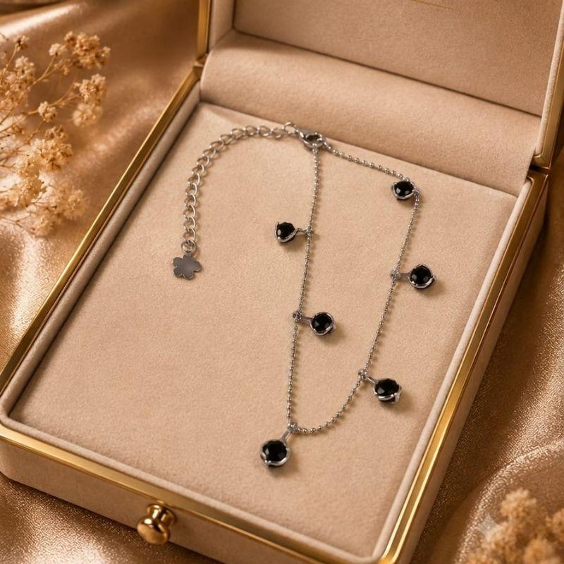 PULSEIRA 8 BOLAS PRETAS