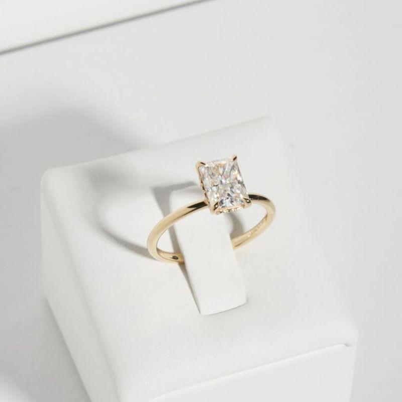 ANEL PEDRA QUADRADA CRISTAL