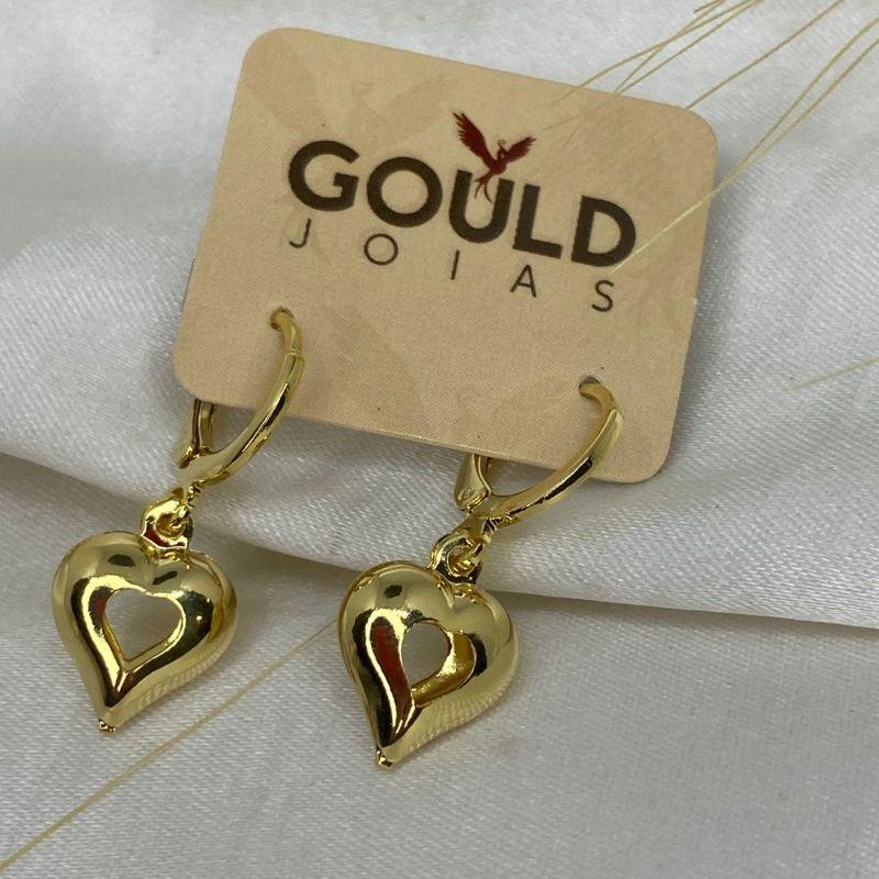 ARGOLA CORAÇAO VAZADO