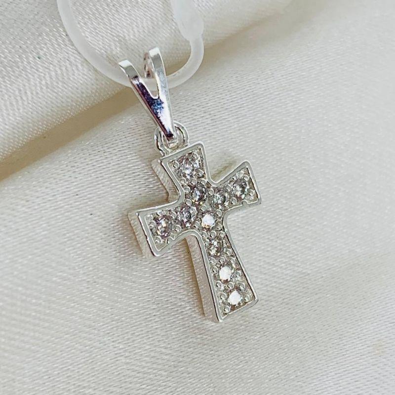 COLAR CRUZ CRAVEJADO MEDIO