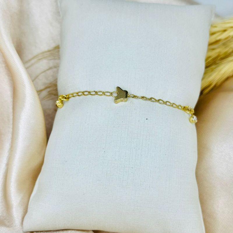 PULSEIRA BORBOLETINHA C 2 PONTO DE LUZ