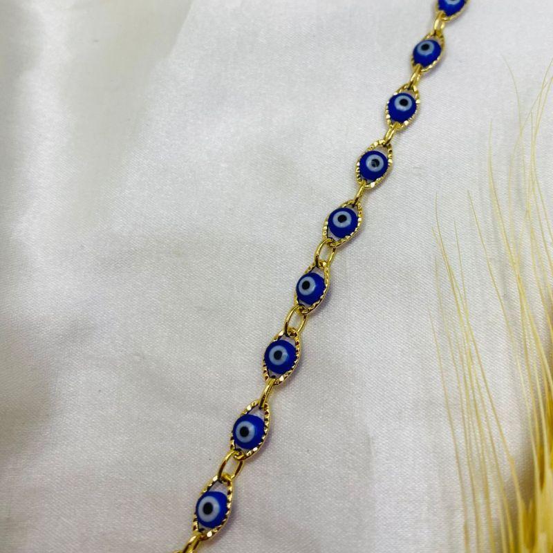 PULSEIRA OLHO GREGO AZUL ROIAL