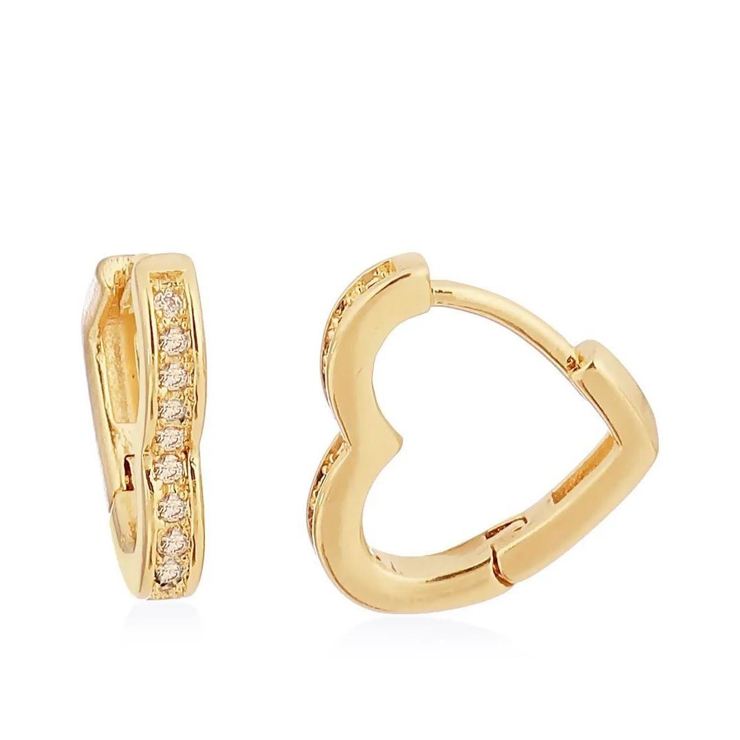 ARGOLA (M) CORAÇAO CRAVEJADO